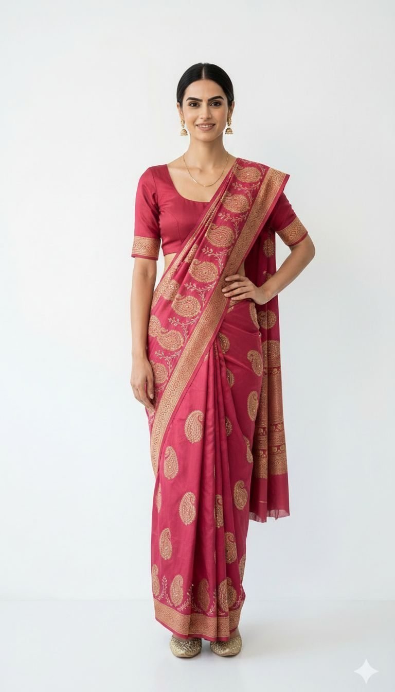 Saree listing shot for an online store