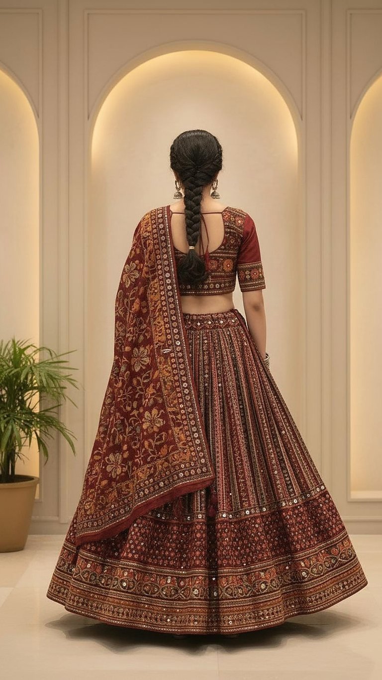 Chaniya choli — Back